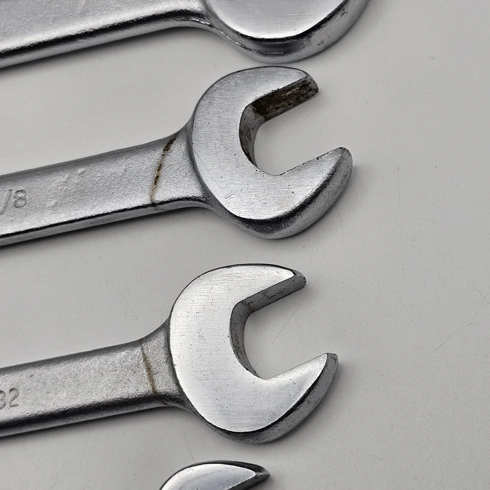 Vintage Thorsen Double Open End Wrench Set 1/4" to 7/8" USA Made Lot Of 6 - Picture 6 of 15